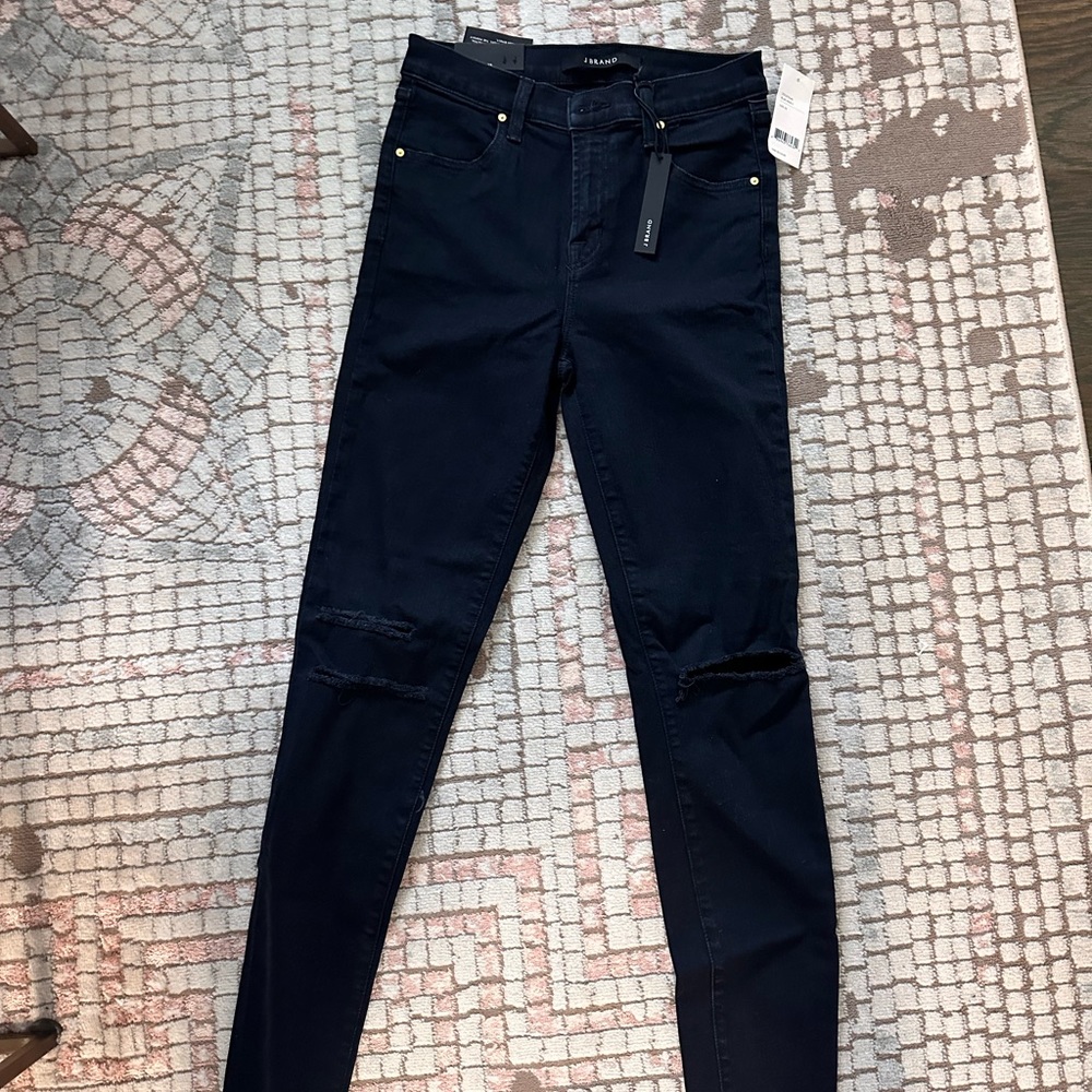 J Brand Alana high-rise cropped ripped jeans. Size 25, brand new with tags.